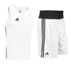 Adidas Base Punch Shorts & Vest Set 9 Adidas Base Punch Shorts & Vest Set -Venum Shop adibp white