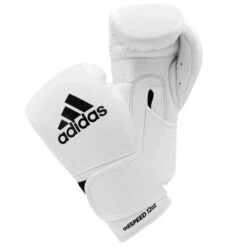 Adidas AdiSpeed Boxing Gloves - Velcro -Venum Shop adidas adispeed boxing gloves velcro white 3