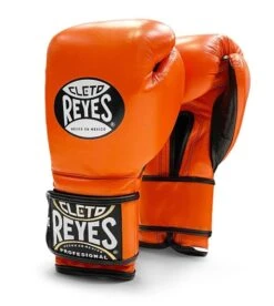 Cleto Reyes Velcro Sparring Boxing Gloves -Venum Shop cleto velcro orange