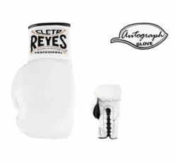 Cleto Reyes Autograph Boxing Glove -Venum Shop cleto reyes autograph boxing glove white geezers boxing 1
