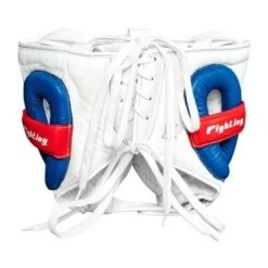 Fighting Freedom Leather Sparring Headguard 6 Fighting Freedom Leather Sparring Headguard -Venum Shop flshg2 wh 3