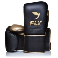 Fly Superloop Training Boxing Gloves -Venum Shop fly velcro black gold 3