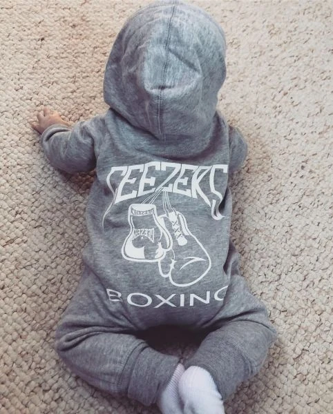 Geezers Back Logo Baby Coverall - Grey 5 Geezers Back Logo Baby Coverall - Grey - Image 5