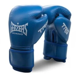 Geezers Leather TRG Training Boxing Gloves -Venum Shop geezers trg leather boxing glove blue