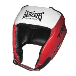 Geezers TRG Training Open Face PU Headguard -Venum Shop geezers trg training open face pu headguard red