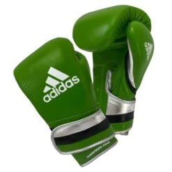 Adidas AdiSpeed Limited Edition Boxing Gloves - Velcro -Venum Shop green velcro 1