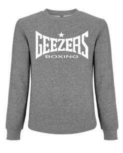 Geezers Sweatshirt Large Logo -Venum Shop grey white sweatshirt
