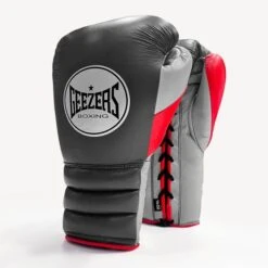 Geezers Halo Training/Sparring Boxing Gloves - Lace 20 Geezers Halo Training/Sparring Boxing Gloves - Lace -Venum Shop halo live images lace dark grey red