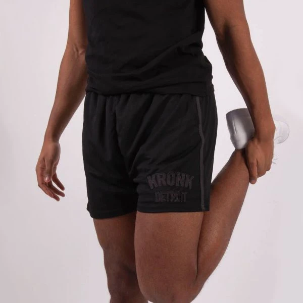 Kronk Single Stripe Detroit Applique Lined Shorts 4 Kronk Single Stripe Detroit Applique Lined Shorts - Image 4