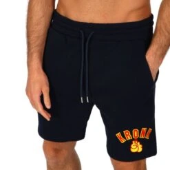Kronk Gloves Applique Jog Shorts -Venum Shop kronk applique gloves jog shorts navy 1