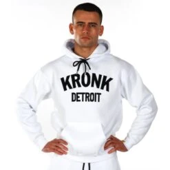 Kronk Detroit Applique Hoodie -Venum Shop kronk detroit applique hoodie white 1