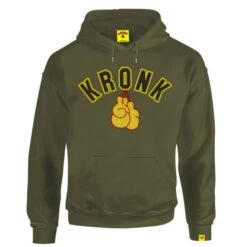 Kronk Gloves Applique Hoodie -Venum Shop kronk gloves applique hoodie military green 1
