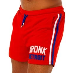 Kronk Iconic Detroit Applique Lined Shorts -Venum Shop kronk iconic detroit applique lined shorts red 1