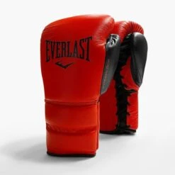 Everlast Powerlock2 Pro Training Boxing Gloves - Lace -Venum Shop lace red