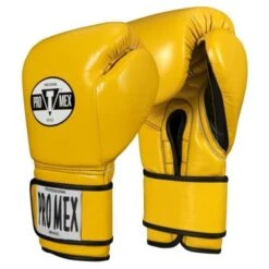 Pro Mex Pro Boxing Gloves V3.0 - Hook & Loop -Venum Shop pmtge3 yl 1 4 1 1 2