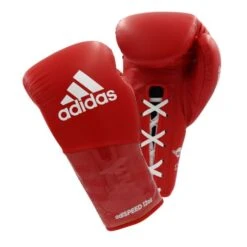 Adidas AdiSpeed Boxing Gloves - Lace -Venum Shop red lace