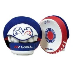 Rival RPM5 Parabolic Punch Mitts -Venum Shop rival rpm5 parabolic punch mitts red white blue geezers boxing 1