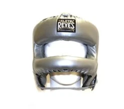 Cleto Reyes Rounded Nylon Bar Headguard -Venum Shop silverhg frontbar 1 2