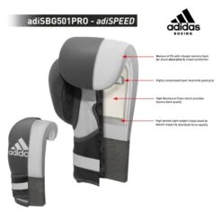 Adidas AdiSpeed Boxing Gloves - Velcro -Venum Shop speed specs 1
