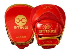 Sting Boxing Viper Pro Focus Pads -Venum Shop sting the boxing corner viper speed pads red gold 1