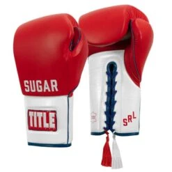 TITLE Boxing Sugar Ray Leonard Signature Leather Sparring Gloves -Venum Shop tb165 2