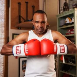 TITLE Boxing Sugar Ray Leonard Signature Leather Sparring Gloves -Venum Shop tb165 6