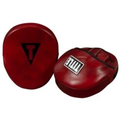 TITLE Boxing Blood Red Leather Punch Mitts -Venum Shop title boxing blood red leather punch mitts 3