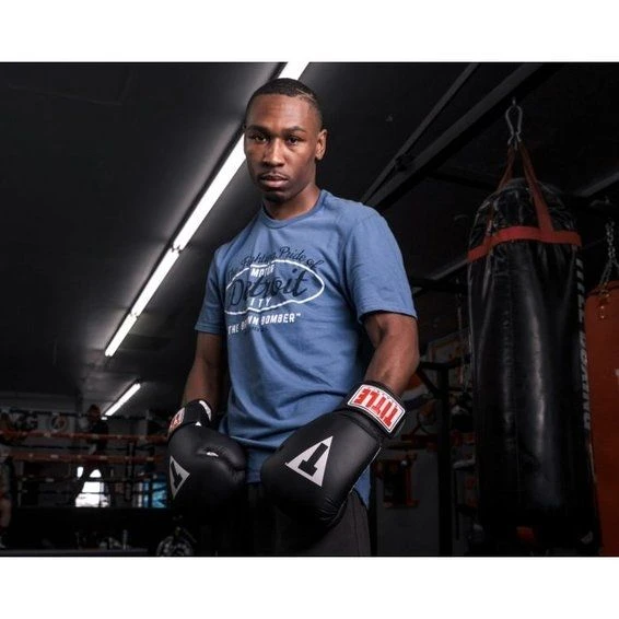 TITLE Legacy Joe Louis Fighting Pride T-Shirt - Blue 3 TITLE Legacy Joe Louis Fighting Pride T-Shirt - Blue - Image 3