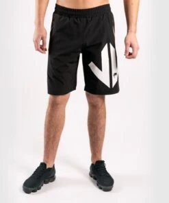 Venum Arrow LOMA Signature Collection Training Shorts - Black/White -Venum Shop training short arrow black white 1500 01