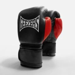 Geezers Hammer Training/Spar Boxing Gloves 2.0 - Velcro -Venum Shop velcro black red