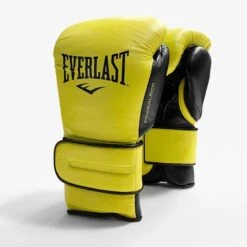 Everlast Powerlock2 Pro Training Boxing Gloves - Hook & Loop -Venum Shop velcro yellow