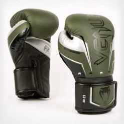 Venum Elite Evo Boxing Gloves 5 Venum Elite Evo Boxing Gloves -Venum Shop venum elite evo glove khaki silver 1
