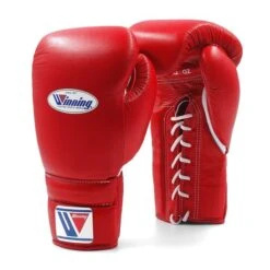 Winning MS Training Lace Boxing Gloves -Venum Shop winning boxing gloves lace red